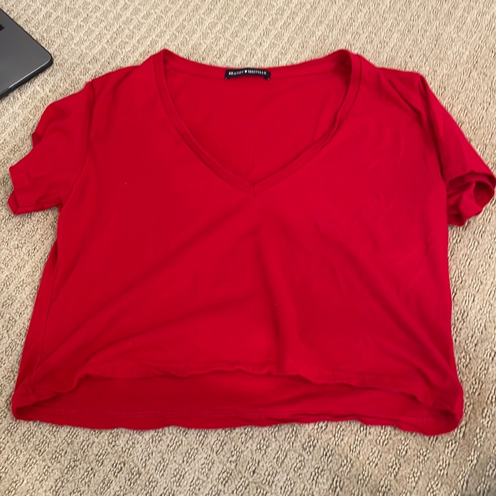Brandy Melville Cropped V-Neck